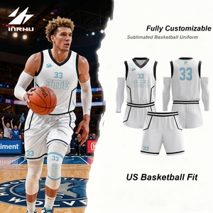 Maillot de basket-ball réversible unisexe, tissu respirant à séchage rapide, personnalisable avec le nom et le numéro de l'équipe, taille plus, vêtements de sport pour adultes - Product Image 1