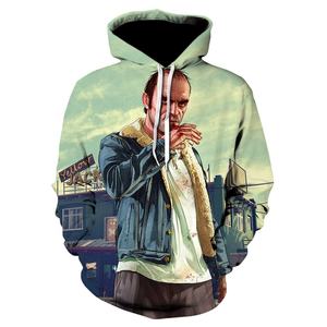 Sweat à capuche imprimé polaire pour hommes en polyester 3d sweat-shirt Xxxxl sweats à capuche pour hommes concevez votre propre pull à capuche - Product Image 2