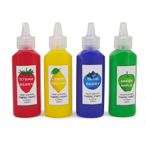 Perfumada Fruta non toxique Tela Textil Permanente Pintura 22ml Cada En La Tarjeta De Ampolla Para La Ropa Tela Textil - Product Image 5