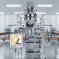 Machine d'emballage automatique de granulés MTW CE, ligne de production de remplissage et de scellage de bonbons gélifiés en bouteille