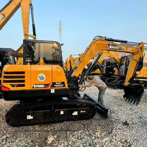 Second <b>Hand</b> SANY 60C Used SANY Crawler Excavators CE Certified with Bucket Used Used 6 Ton <b>Mini</b> Excavator Machinery From China - Product Image 1