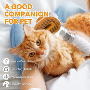 Wholesale 3 in 1 Pet Handheld Brushless Grooming Kit <b>Vacuum</b> Cleaner with a Hidden Needle Comb Multi-function - Product Image 6