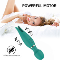 Schlussverkauf Silikonvibrator Körper persönlich wasserdicht schnurlos andere Massageprodukte Doppelmotor Wandschale Massagegerät