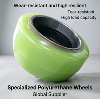 Roue motrice TCM en polyuréthane haute performance 380x165x246mm TCM FBR FBRH, pneu à serrage post-prise de force