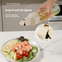 Distributeur d'huile en verre à bascule automatique anti-goutte, design tendance et pratique, pour la cuisine domestique et le stockage
