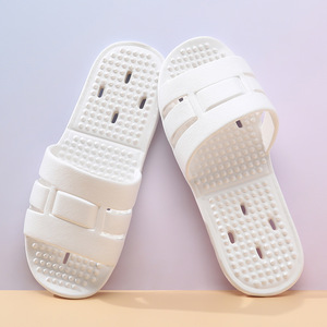 Claquettes d'été blanches en EVA avec semelles massantes creuses, antidérapantes, pour adultes - Product Image 4