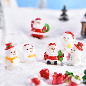Adornos Navideños de Resina 3D, Pequeños y Encantadores, con Figuras de Árbol de Navidad, Muñeco de Nieve, Papá Noel y Copos de Nieve - Product Image 4