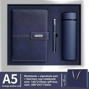 CustomNotebook Gift Set With Pen and Bottle Notebook Business Gift Thermos Cup Luxury Notebook Gift Set - Product Image 3
