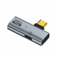 Adaptateur USB C vers USB 2-en-1 OTG PD 100W Charge rapide Transfert de données 10 Gbps Convertisseur Type-C pour ordinateur portable tablette téléphone