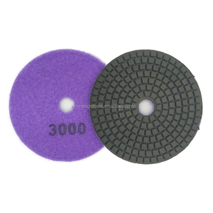 Venta directa de fábrica 4 "7 Setp Almohadilla de pulido de diamante húmedo Almohadilla de molienda de piedra de 100MM para herramientas de molienda de mármol - Product Image 4