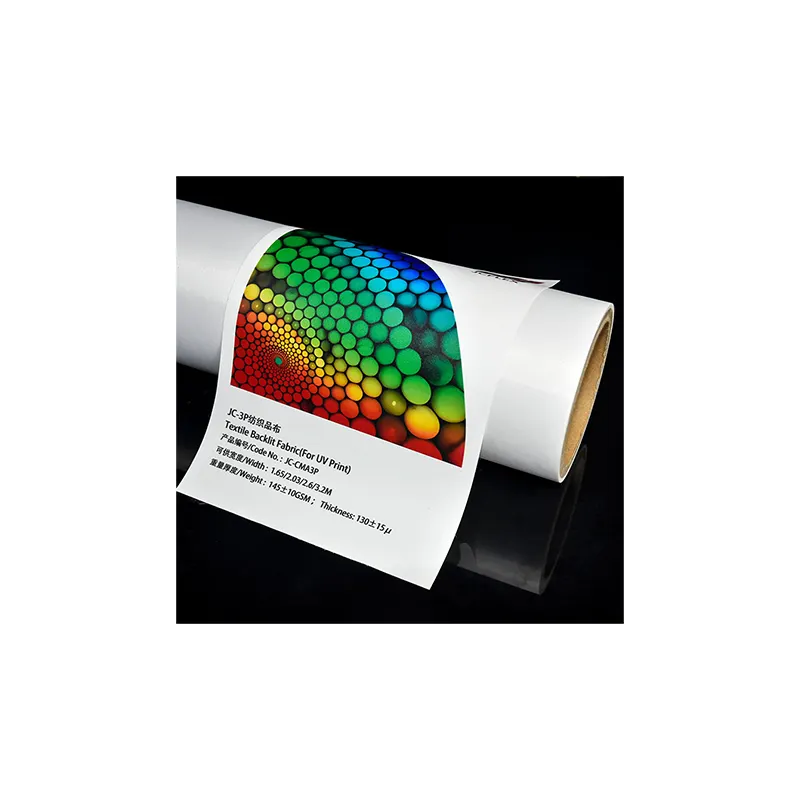 Hochwertiger Polyester hintergrundbeleuchteter Textil-Backing-Band für UV-PVC-Bänder flexibles Band hohe Transparenz Lichtbox hintergrundbeleuchteter Band