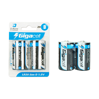 Baterai Super Alkaline 1.5V MONO MONO CELL D LR20 13A Ukuran Ideal untuk Menghidupkan Peralatan Sehari-hari Kompor Gas / Pemanas Air Gas