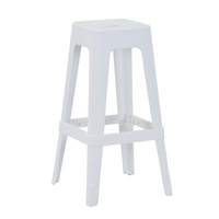Tabourets de bar empilables sans dossier, hauteurs de comptoir, pour intérieur et extérieur, best-sellers