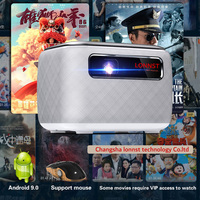 NUEVO LONNST Freedo Google TV Mini Proyector 800 Lúmenes ISO Proyector inteligente 4K Soporte Batería recargable Proyector cardán de 160 °
