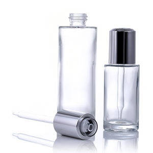 Chất Lượng <span class=keywords><strong>15Ml</strong></span> 30Ml 50Ml Vai Phẳng Dày Tường Tóc Dầu Huyết Thanh Tinh Dầu Chai Thủy Tinh Với Quay Báo Chí Pipette Nắp Nhỏ Giọt - Product Image 3
