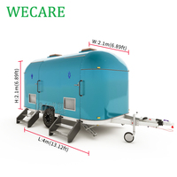 WECARE Remorque de toilettes mobiles publiques d'extérieur à 3 postes, toilettes portables pour les rues de la ville et les services communautaires