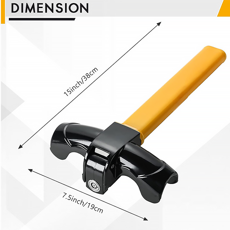 Xiangta Universal Anti Theft Seat Belt Lock - Car Security Steering Wheel Lock for Vehicle SUV Golf