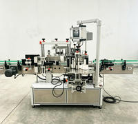 Machine d'étiquetage automatique électrique pour bouteilles plates carrées, adhésive, pour jus, lait, huile, produits divers