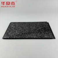 Panneau mural moderne en PVC noir, imperméable et ignifuge, pour la décoration de plafond de maison ou de bureau, avec design graphique