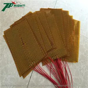 12V 100w聚酰亚胺Kapton PET PI加热元件蚀刻箔膜加热器，带2000毫米电缆