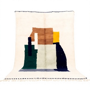 Prix de gros Tapis en laine tuftés à la main Design vintage Vente en gros Tapis berbères marocains pour le salon par ITHL - Product Image 1