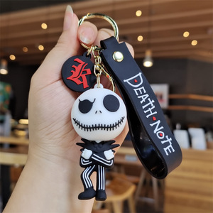 Sáng Tạo dễ thương phụ kiện Silicone Keyring tùy chỉnh 3D Anime nhân vật móc khóa tùy chỉnh <span class=keywords><strong>PVC</strong></span> cao su Keychain cho Halloween Quà Tặng - Product Image 2