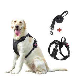 Arnés reflectante para perros K personalizado de lujo Arnés de nailon sin tirones de calidad XS con patrón impreso de característica Breakaway - Product Image 1