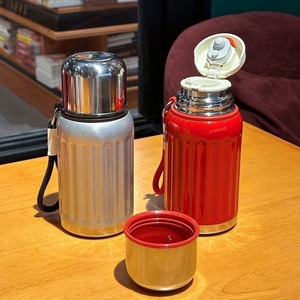 Nueva Taza Térmica de Acero Inoxidable 316 New Rome - Taza de Regalo Pequeñ<span class=keywords><strong>a</strong></span> y Portátil <span class=keywords><strong>con</strong></span> Cordón, Diseño Minimalista Moderno, Botellas de Acero Inoxidable - Product Image 3