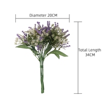 MW81109 — Bouquet de lavande artificielle, nouveau Design de décoration de jardin, de mariage, vente en gros