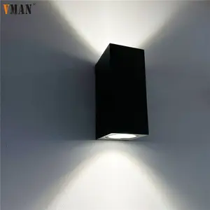 Customized Logo Gold Supplier Villa ip65 Aluminum LED Luxury Transparent Wall Lamp