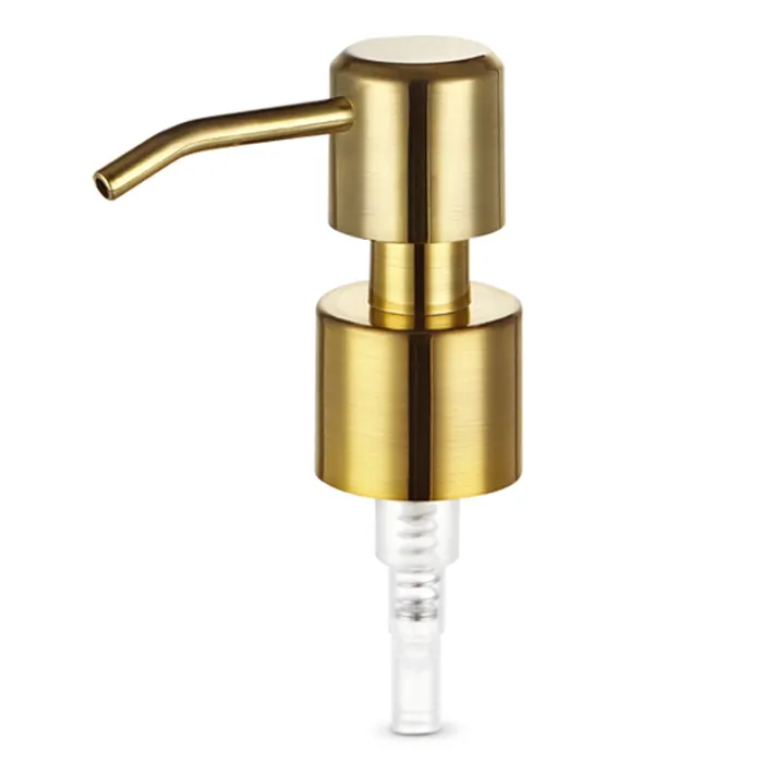 Wholesale 24mm plastic copper silver gold plated cosmetic bronze / copper soap lotion dispenser pump 24 410 for liquid dish soap