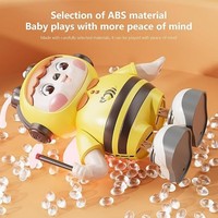 Jouet abeille robot en plastique mignon, interactive, musicale, dansante, lumineuse, avec mouvements gauche/droite, éducatif, anti-stress, cadeau de Noël pour garçons