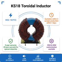 Inducteur toroïdal à courant élevé SK18, bobine à enroulement vertical en cuivre, filtre d'électroinductance pour alimentation d'onduleur