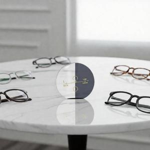 Thinkeylens T6 1.56 <span class=keywords><strong>Verres</strong></span> de lunettes <span class=keywords><strong>optiques</strong></span> photochromiques <span class=keywords><strong>progressifs</strong></span> en résine à deux parties, lunettes de soleil de haute qualité SHMC - Product Image 3