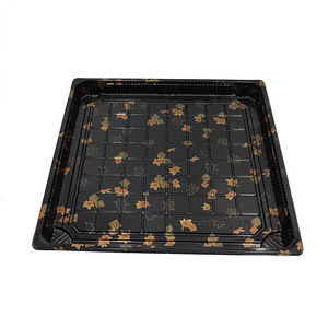 JY-81213 Schwarzer Einweg-Kunststoff-Lebensmittelbehälter Sushi-Box Verpackung Große Quadratische Box - Product Image 1