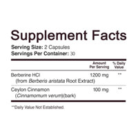 Capsules de berbérine Qbioflex avec logo personnalisé, 60 capsules avec cannelle de Ceylan, complément alimentaire pour femmes et hommes