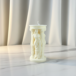 Vela Aromática con Estatua de la Diosa Atenea N-071, Vela Perfumada de Vainilla Hecha a Mano en <span class=keywords><strong>Francia</strong></span> con Cera de Soja, Adorno para el Hogar de Estilo Europeo - Product Image 3