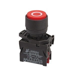 Interruptor de botón pulsador rojo momentáneo 1NC o interruptor de botón pulsador rojo 10A - Product Image 1
