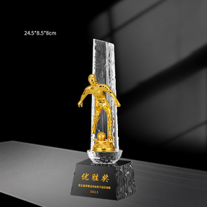 Giải thưởng pha lê thủy tinh giải thưởng Cúp bóng đá giải thưởng thể thao đội chủ đề Cúp bóng đá - Product Image 4