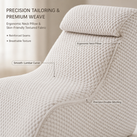 Moderner Minimalistischer Loungesessel Gepolsterter Stoff-Chaiselongue Einzelner Sessel für Schlafzimmer Wohnzimmer Möbel