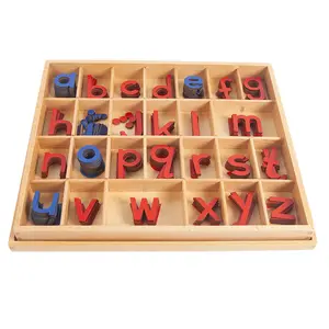 Custom Montessori toddler Crafts Wooden Symbols Alphabet Letters Wooden Box Set toys Development Gifts Kid's Early Learning Toys