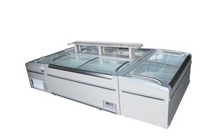<span class=keywords><strong>Congélateur</strong></span> commercial <span class=keywords><strong>combiné</strong></span> avec îlot de présentation et 2 portes vitrées à refroidissement direct - Product Image 3