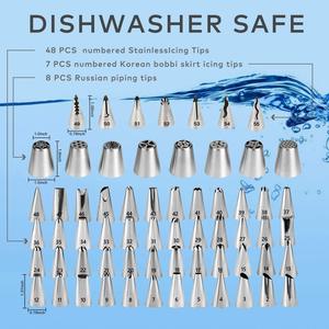 Offre Spéciale : Kit de 137 Outils et Accessoires de Pâtisserie en Acier Inoxydable Russe, Fournitures de Décoration de Gâteaux, <span class=keywords><strong>Moule</strong></span> en <span class=keywords><strong>Silicone</strong></span> et Résine pour Barres - Product Image 4