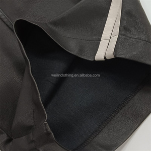 <span class=keywords><strong>Pantaloncini</strong></span> da ginnastica in pelle nera con coulisse personalizzati per uomo - Product Image 5