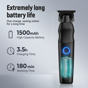 Recortadora de Pelo Eléctrica OEM ODM con Cuchilla en T, Recargable, para Barba, con Base de Carga, <span class=keywords><strong>Afeitadora</strong></span> de Precisión Zero Gap para Barbería - Product Image 3