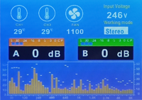 Système audio de qualité professionnelle 1000W * 4 amplificateur de puissance ligne système PA amplificateur de son de classe D avec affichage