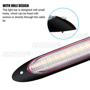 Accessoires de voiture, bande LED flexible 12V, clignotant jaune et blanc, éclairage diurne à défilement automatique pour phares, 2 pièces - Product Image 5