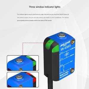 배경 억제 레이저 적외선 스위치가 있는 광학 적외선 반사 광전센서 스루빔 미러 - Product Image 2