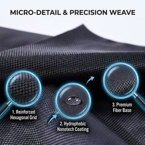 Tissu en nylon jacquard 200D durable, imperméable et résistant aux déchirures pour auvents, tentes, sacs d'extérieur, produits pour animaux de compagnie, pochettes de rangement et utilisations en canopée - Product Image 2