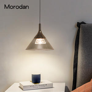 Luminaire suspendu minimaliste moderne pour chambres à coucher, bureaux, salles à manger, bars - Réglable en hauteur avec long cordon d'alimentation CA - Product Image 1